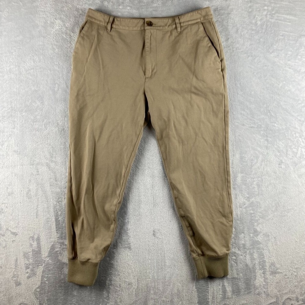 Paige Pants Mens 32 Beige Elmwood Jogger Desert Rock Sweatpants Stretch Golf